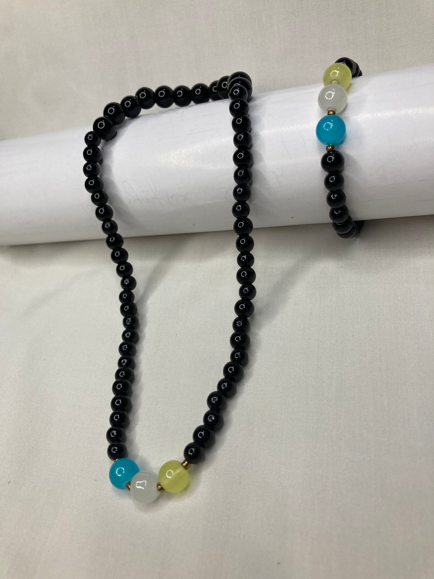 Girls Beaded Mala Set -Black