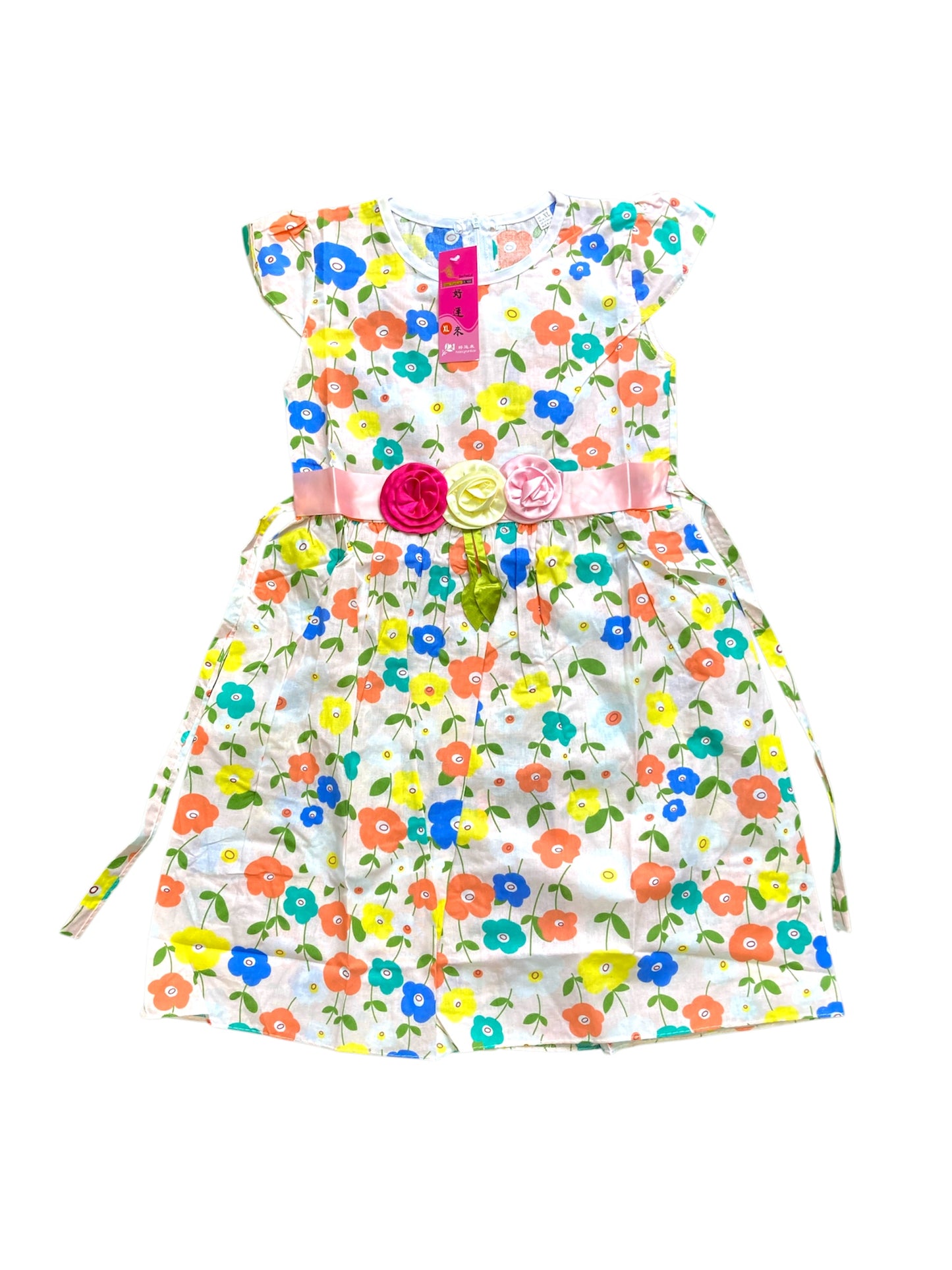 Girls Flower Print Frock