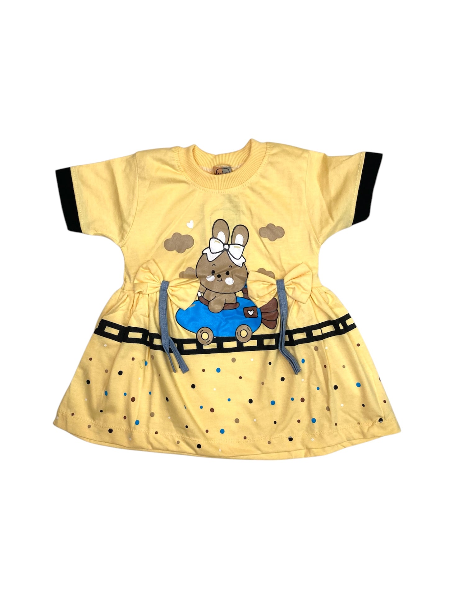 Girls Cute Bunny Frock Suit 2pc