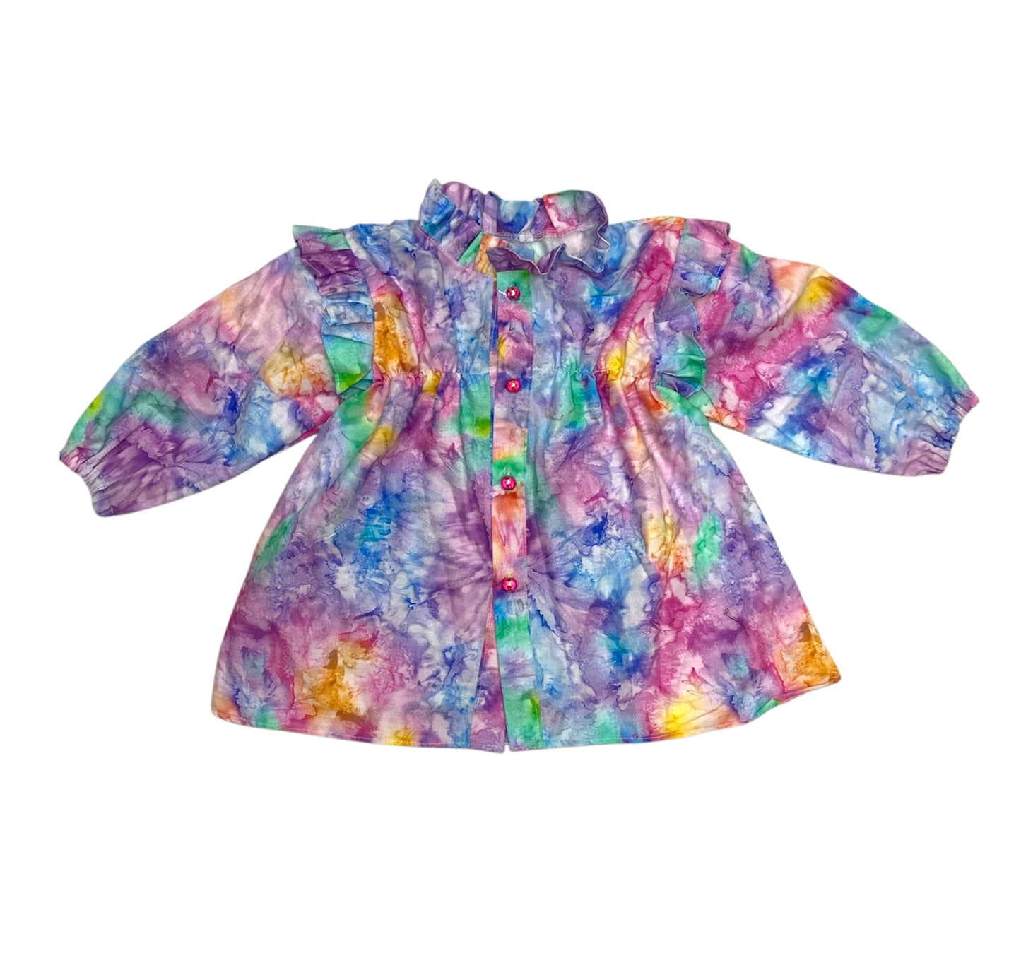 Girls Colorful Cotton Poplin Top