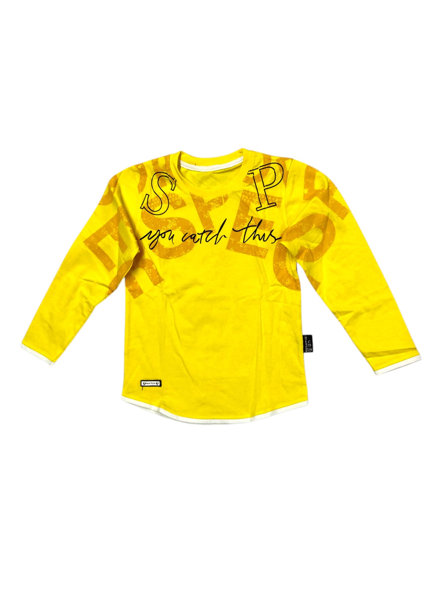 Boys Full Sleeves T - Shirt - Yellow