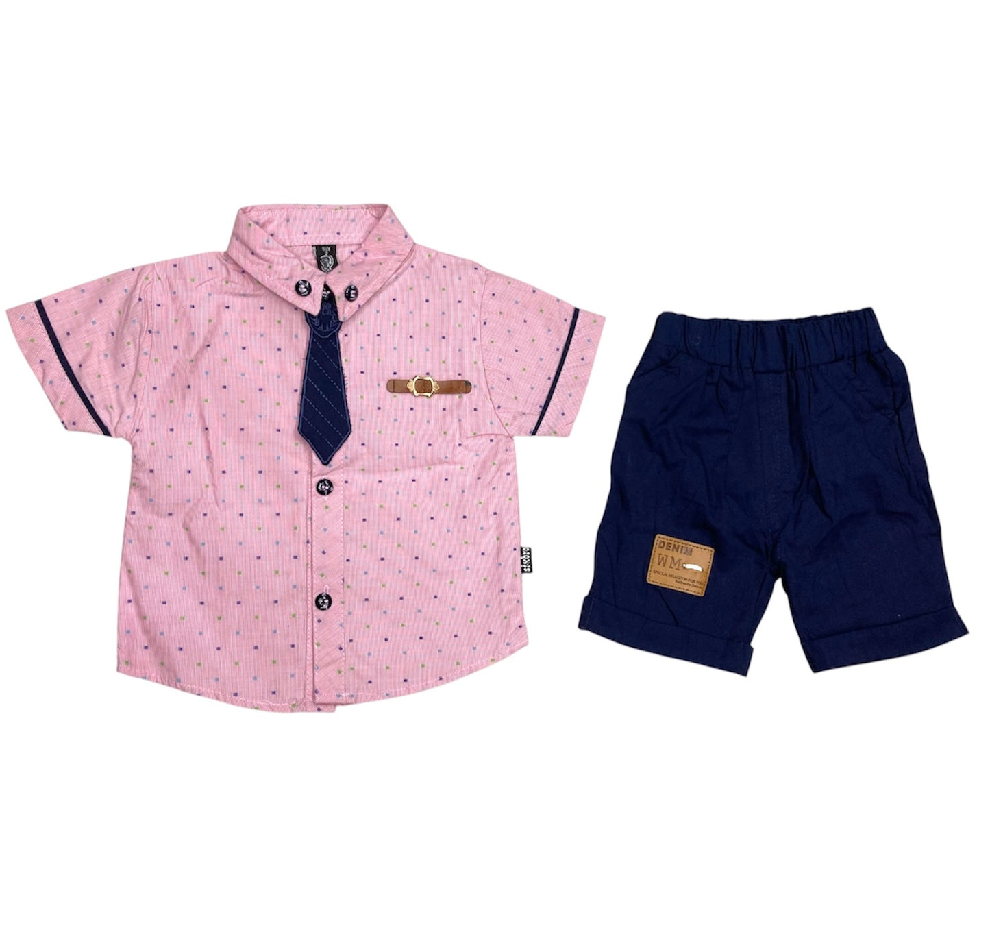 Baby Boy Tie Style Suit 2pc