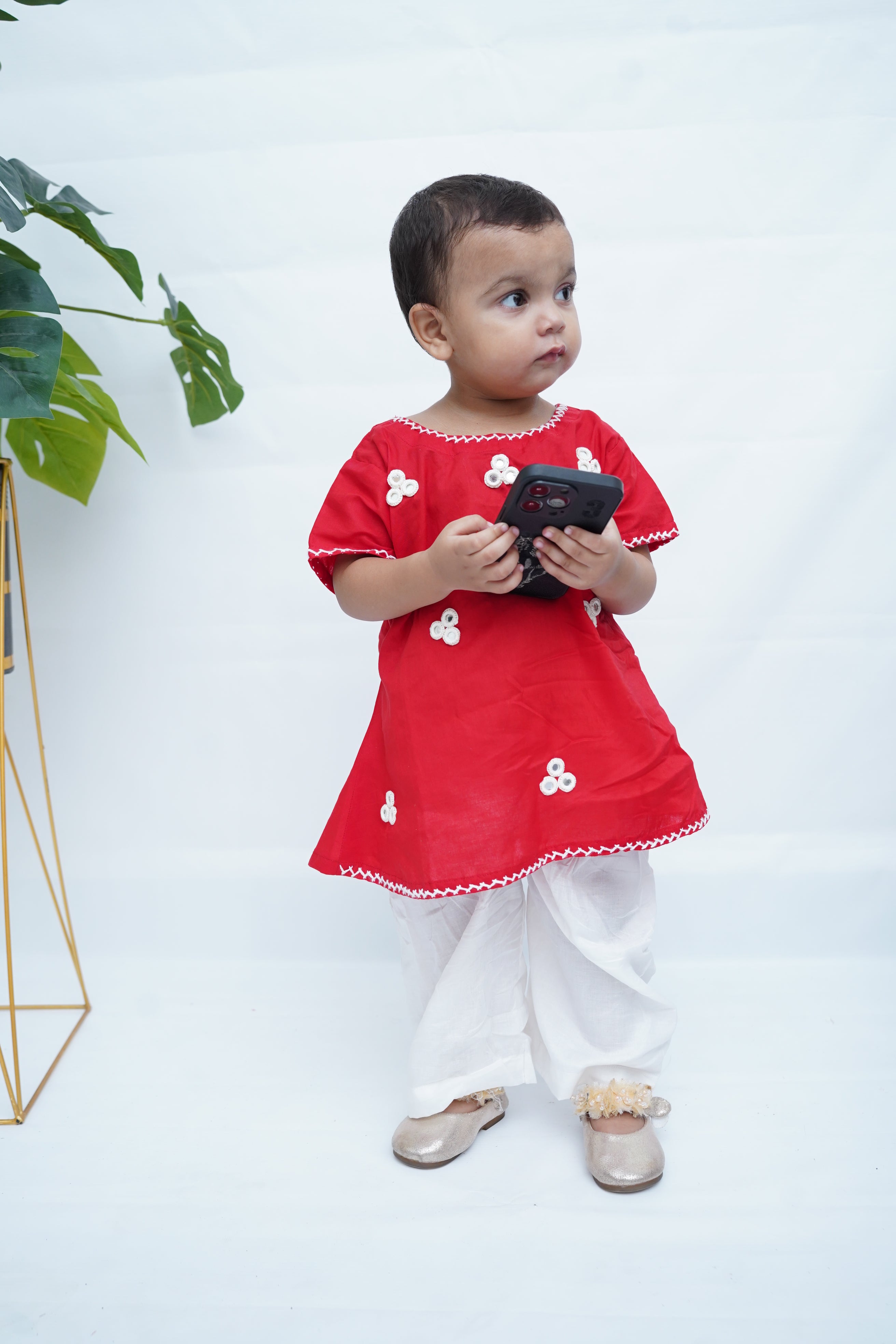 Girls Hand Embrioded Co-ord  Set