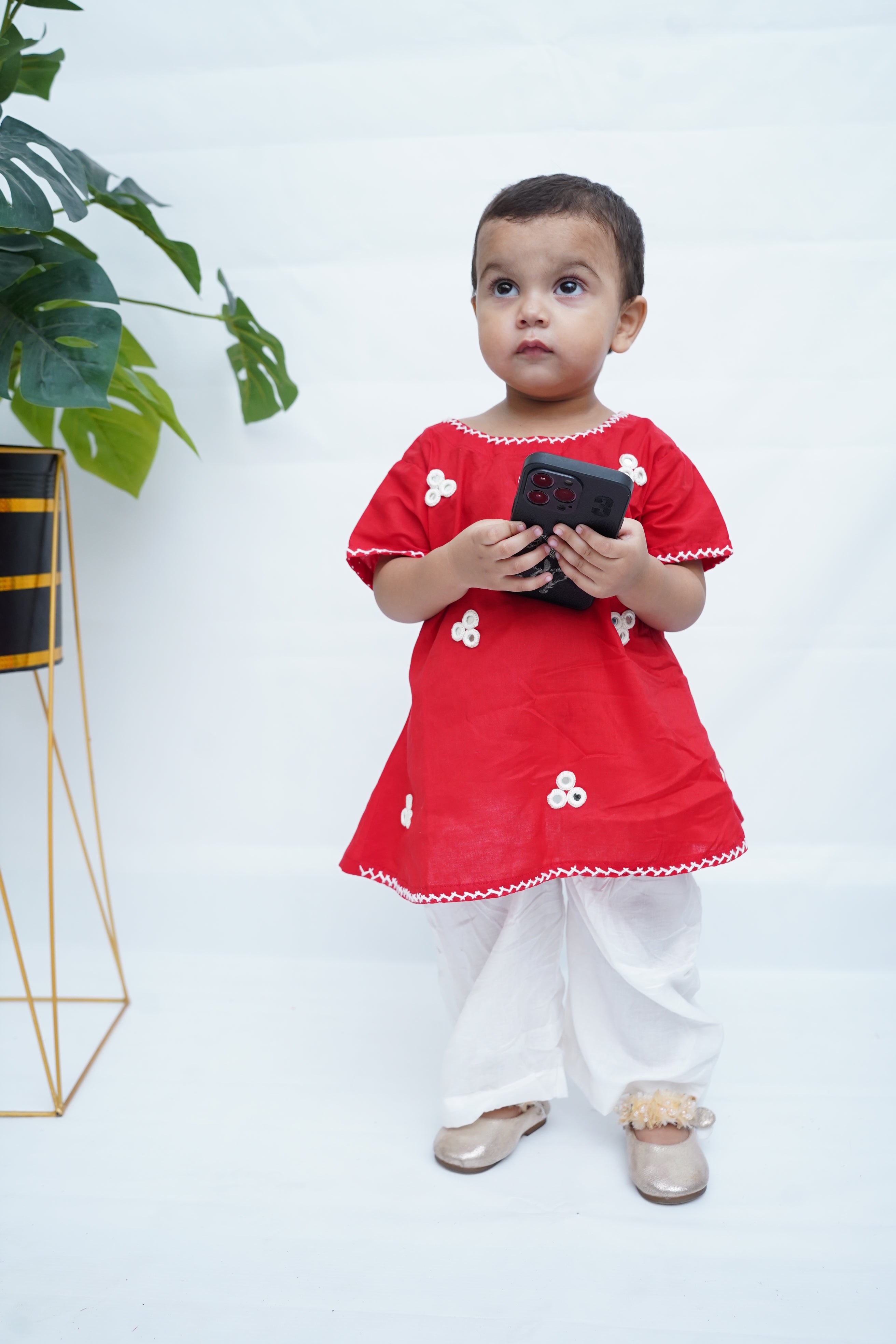 Girls Hand Embrioded Co-ord  Set