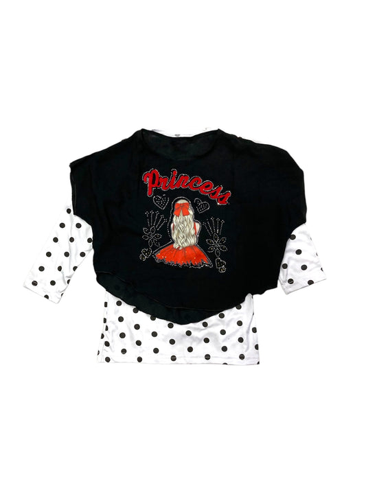 Girls Princess Top - Black