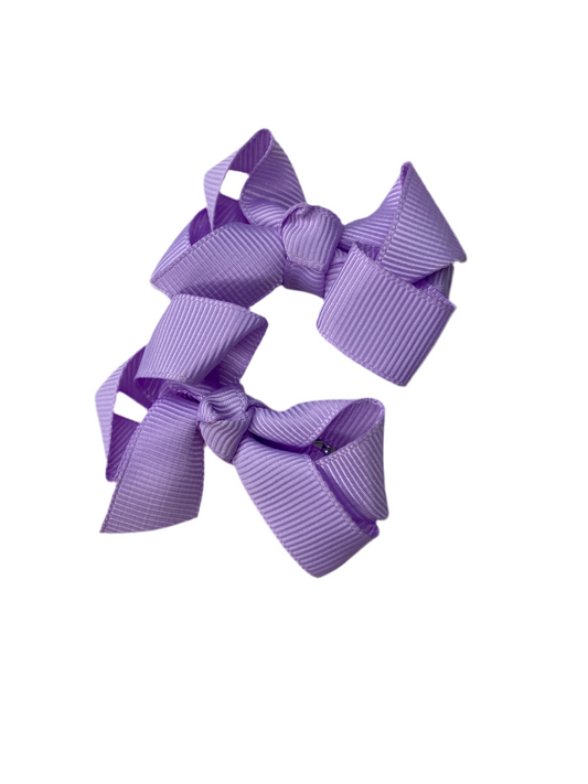 Girls Bow Pins - Purple