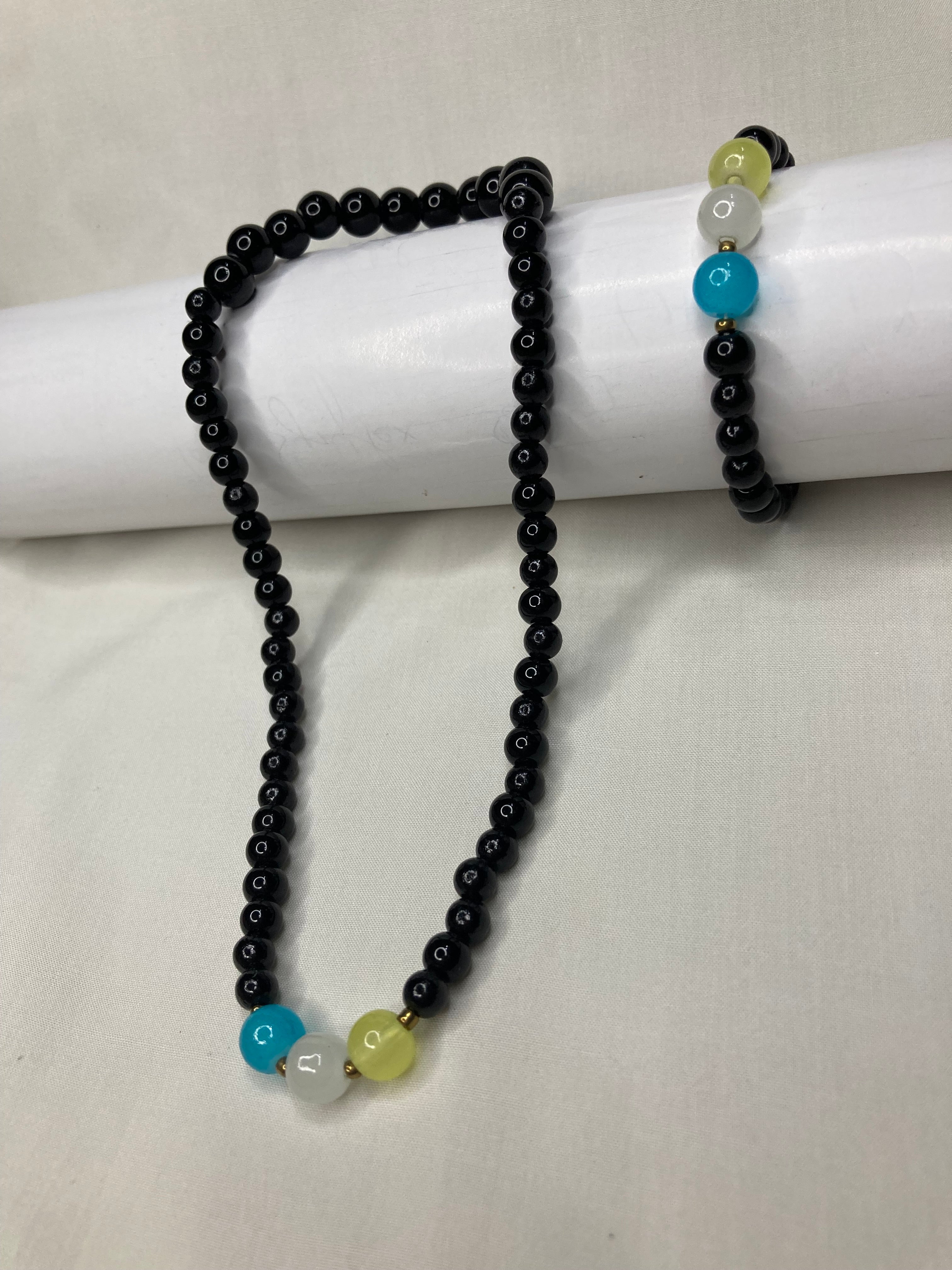Girls Beaded Mala Set -Black