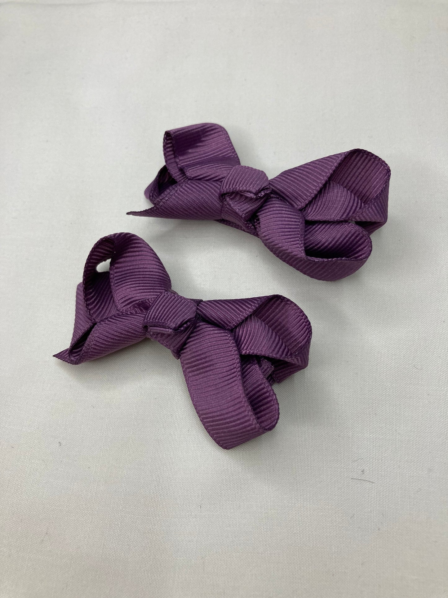 Girls Bow Pins - Dark Purple