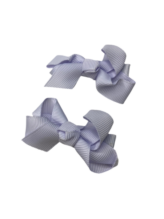 Girls Bow Pins - Light Purple