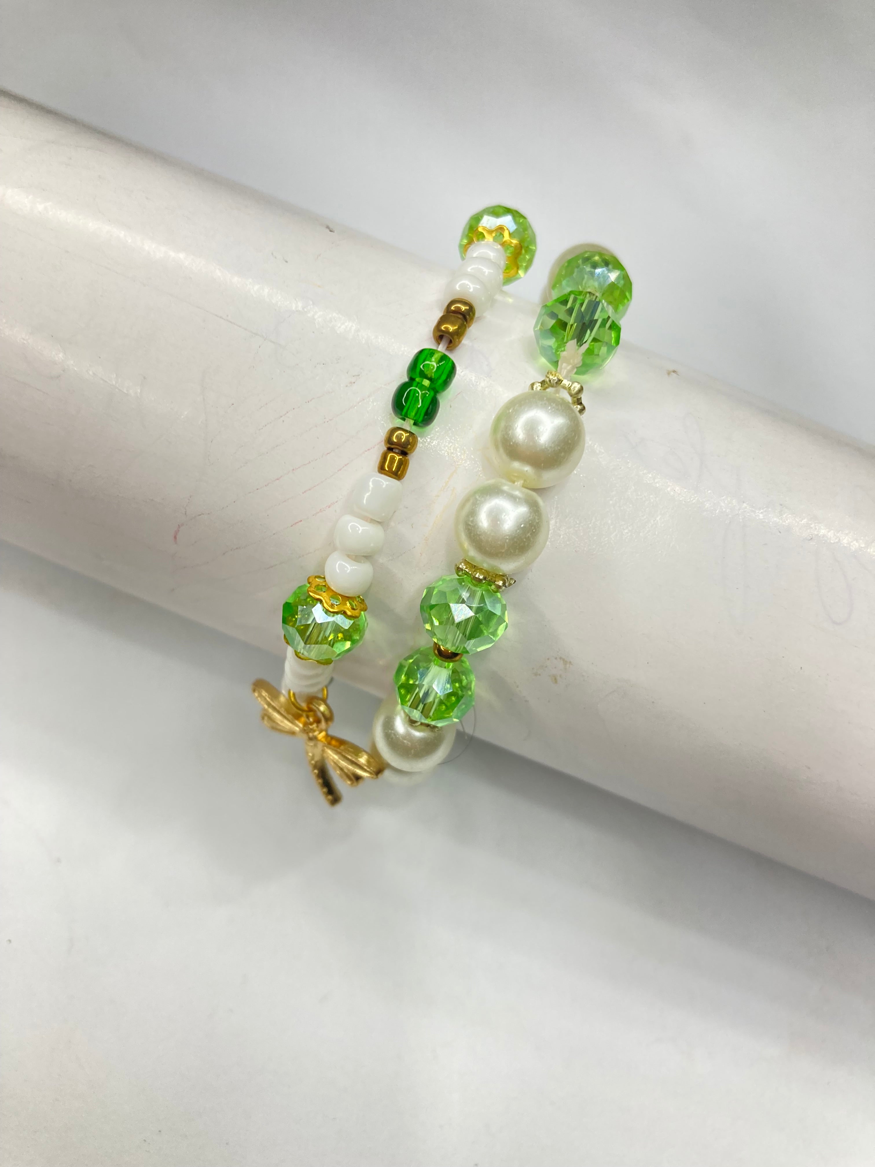 Girls Beaded Azadi Charm Bracelet - Set of 2