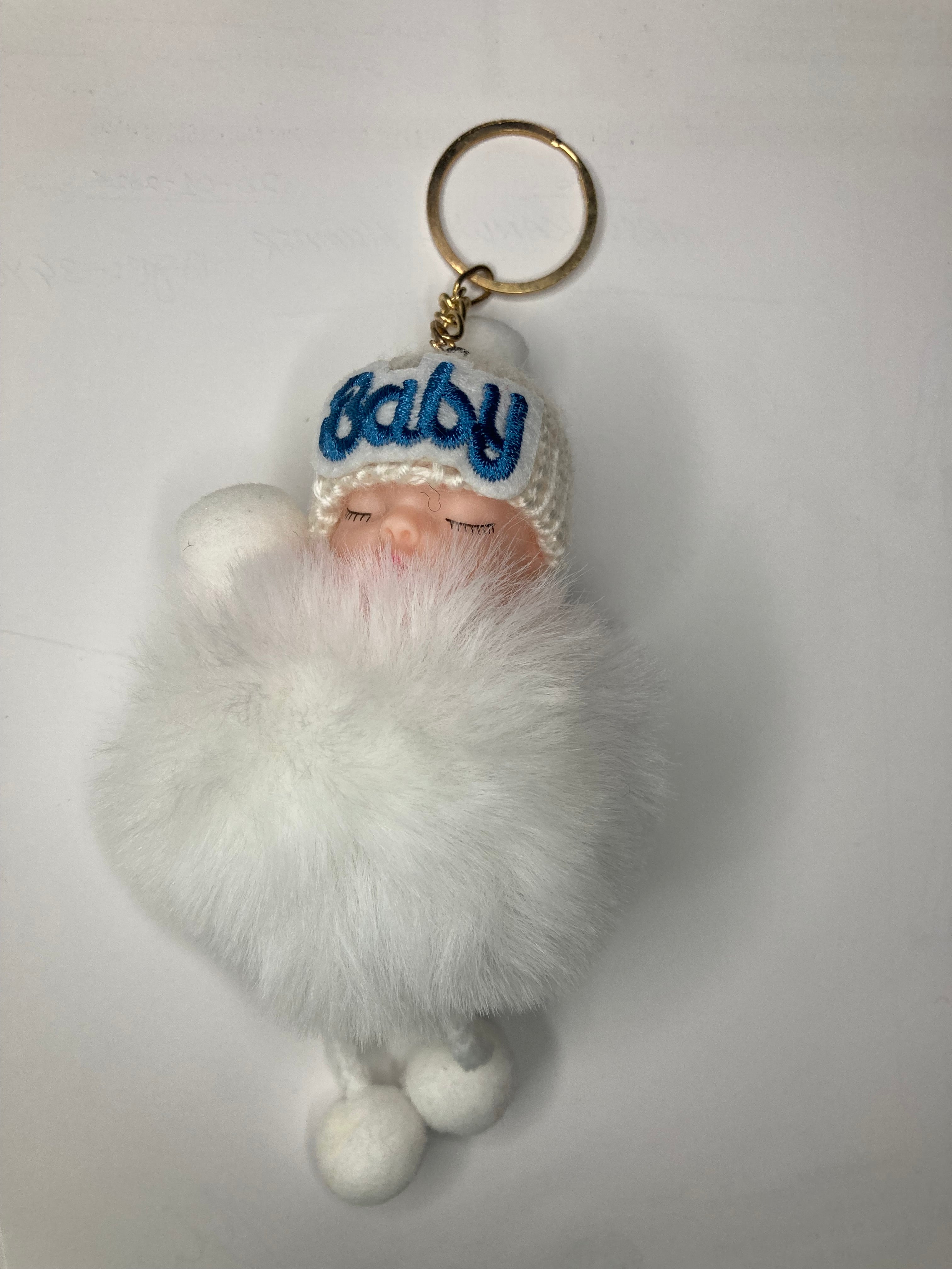 Cute Doll Keychain - White