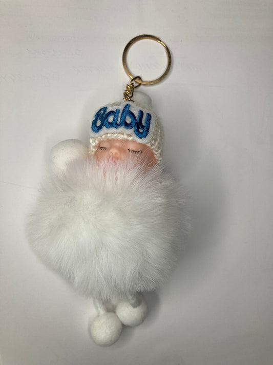 Cute Doll Keychain - White