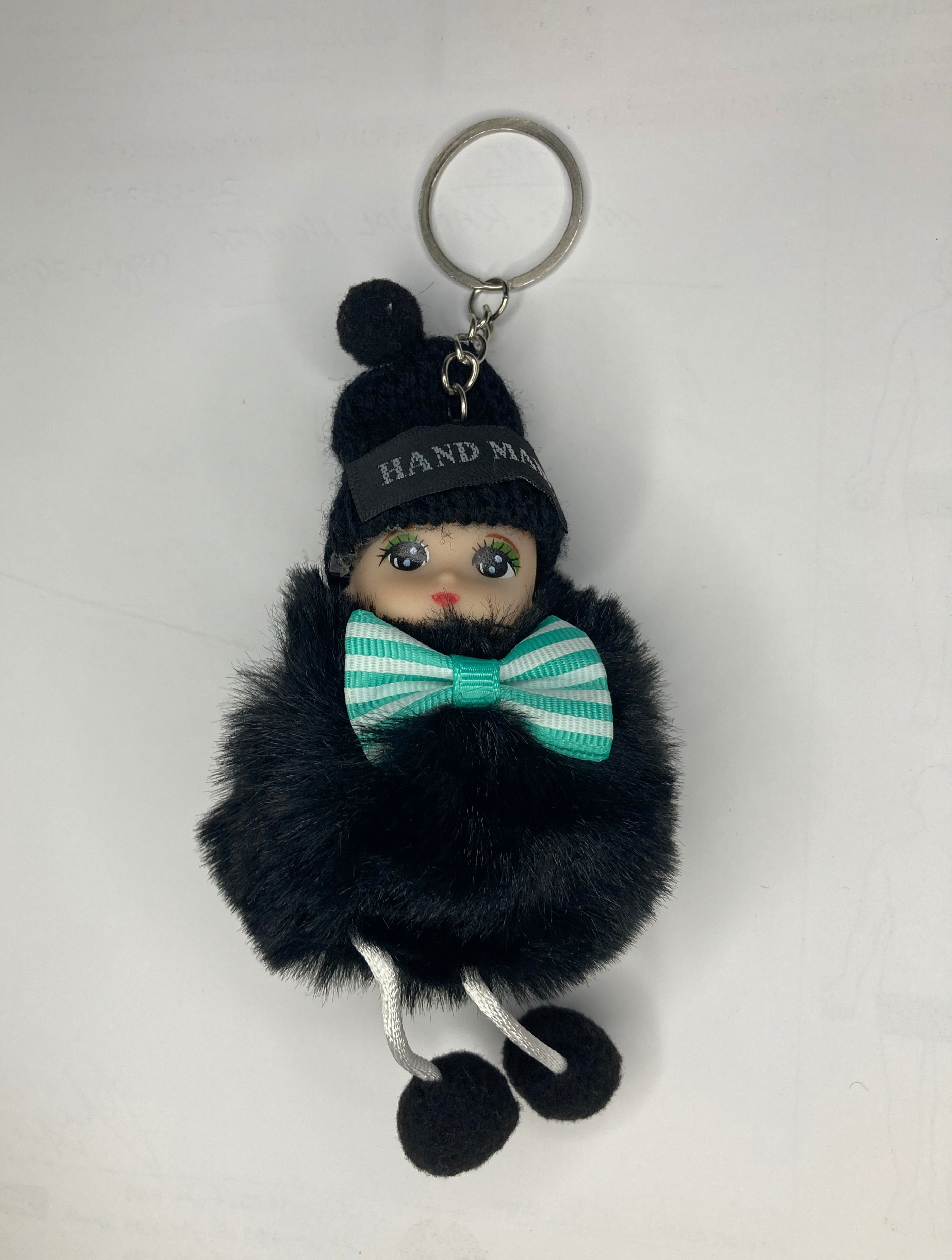 Cute Doll Keychain - Black