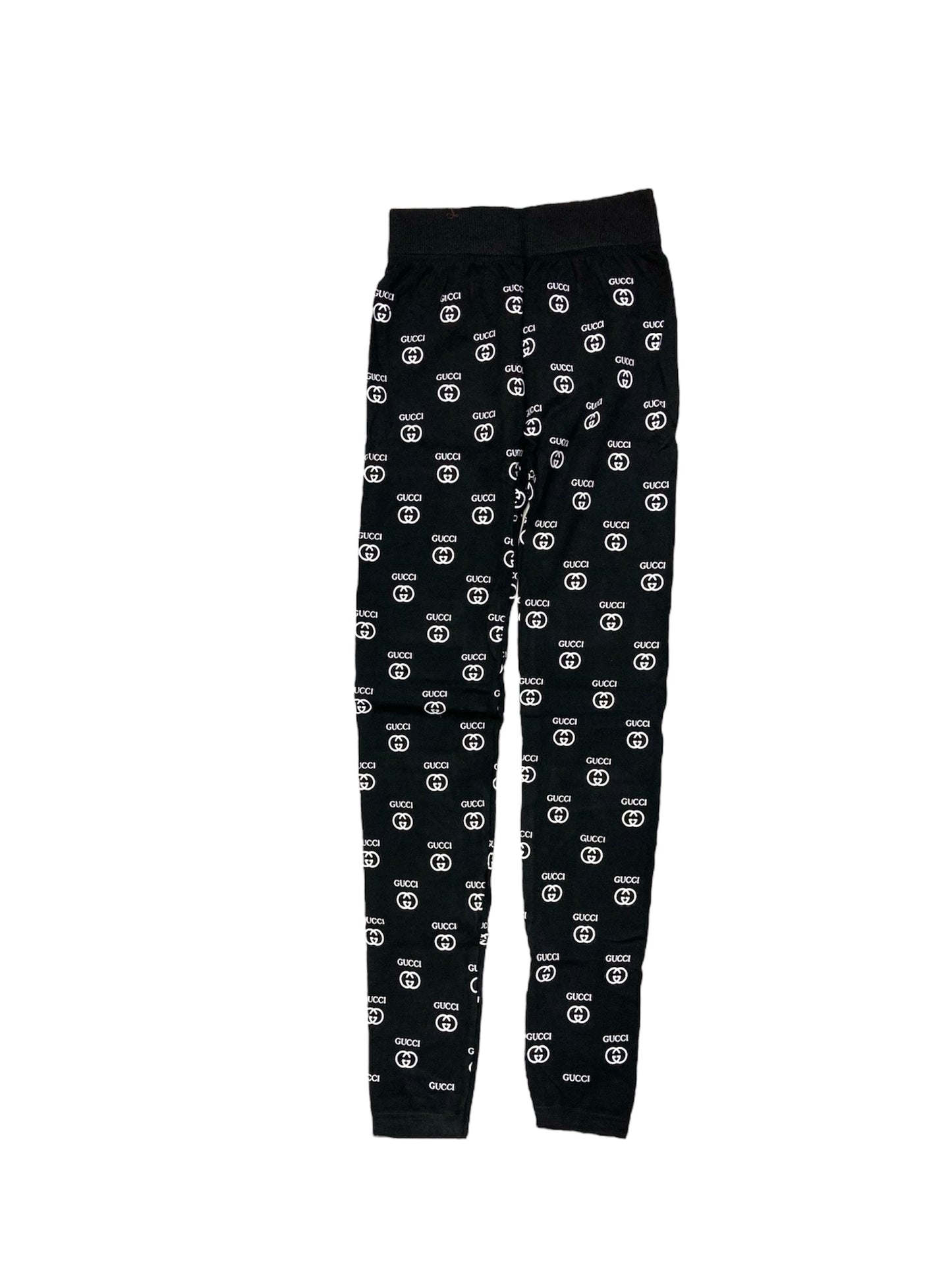 Girls Printed Tights -Black