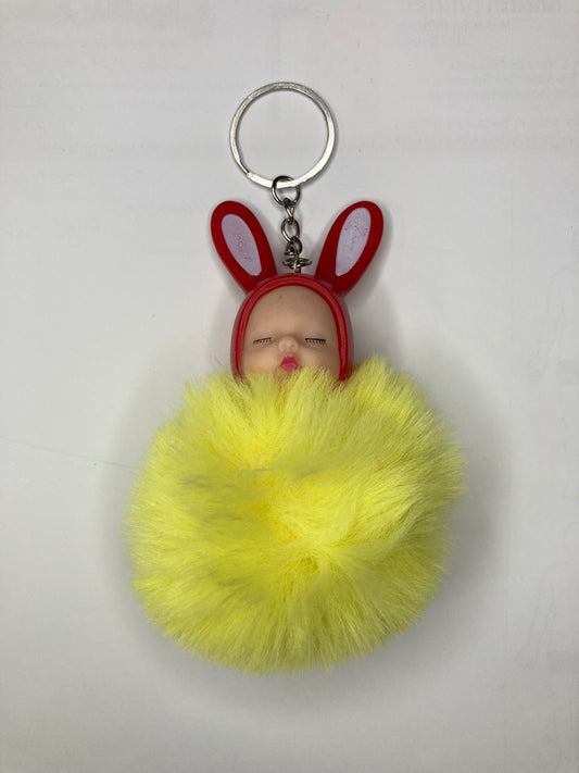 Cute Doll Keychain - Yellow