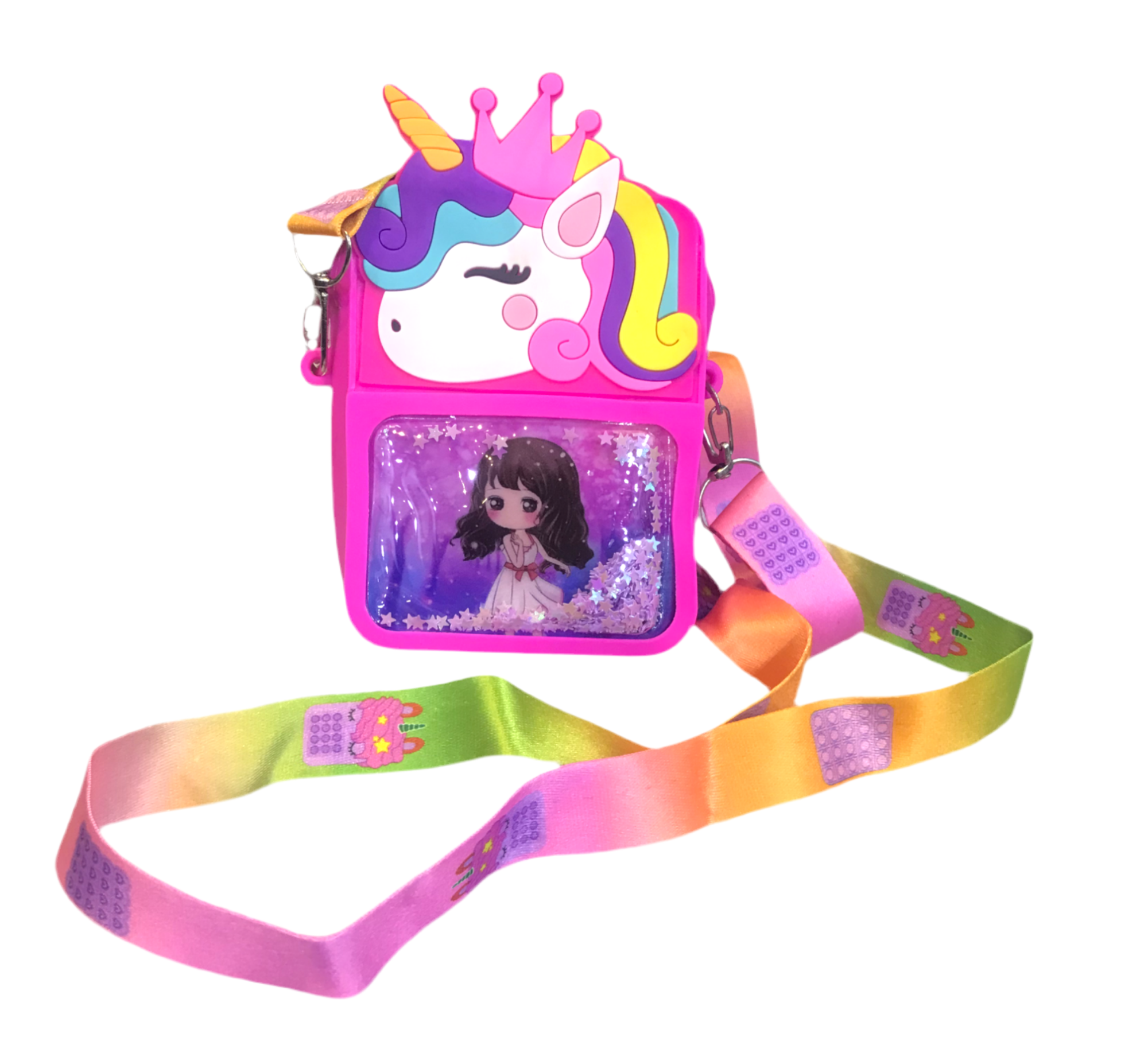 Girls Crossbody Popit Bag - Pink