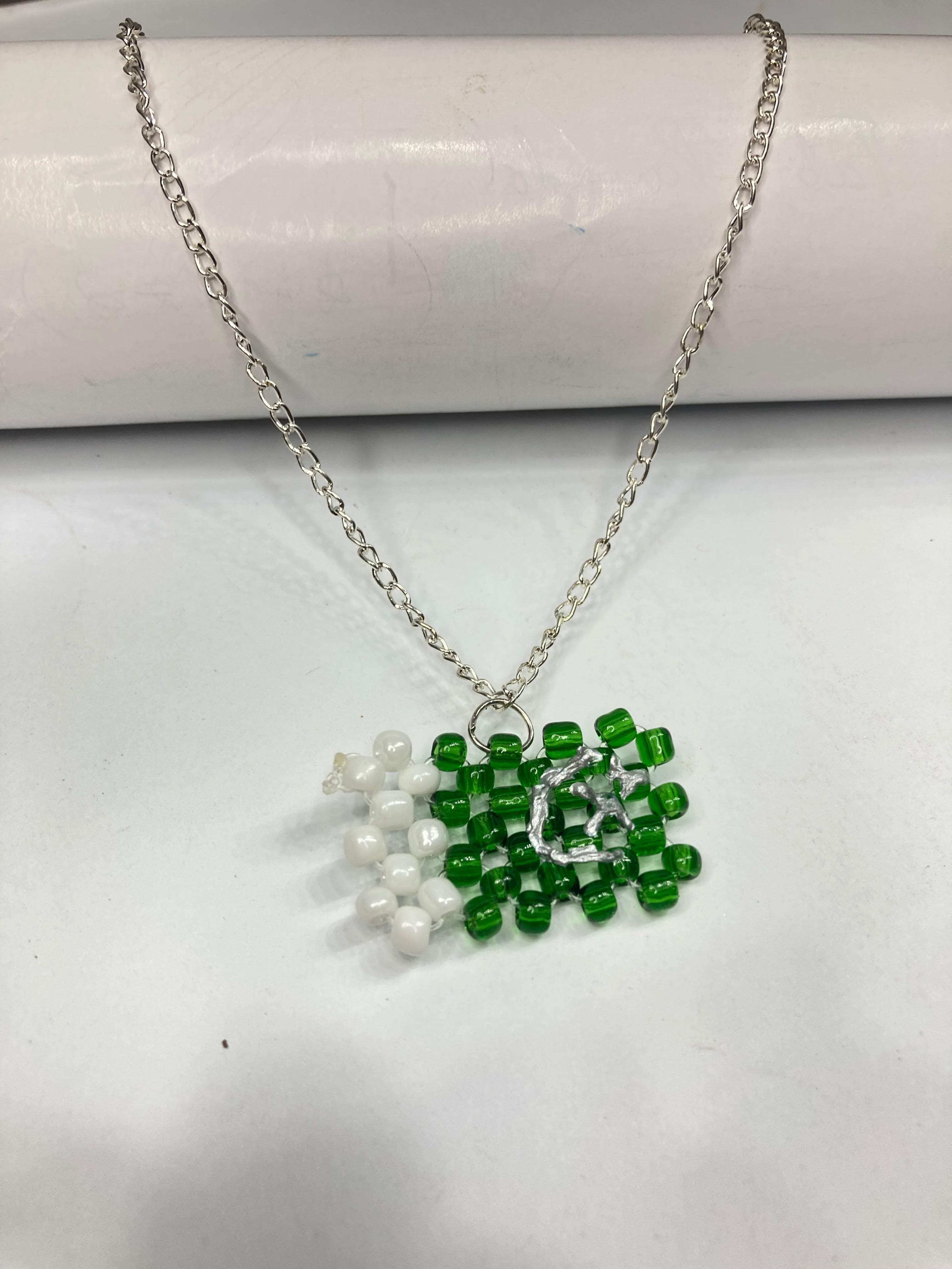 Girls Beaded Azadi Flag Chain Neclace