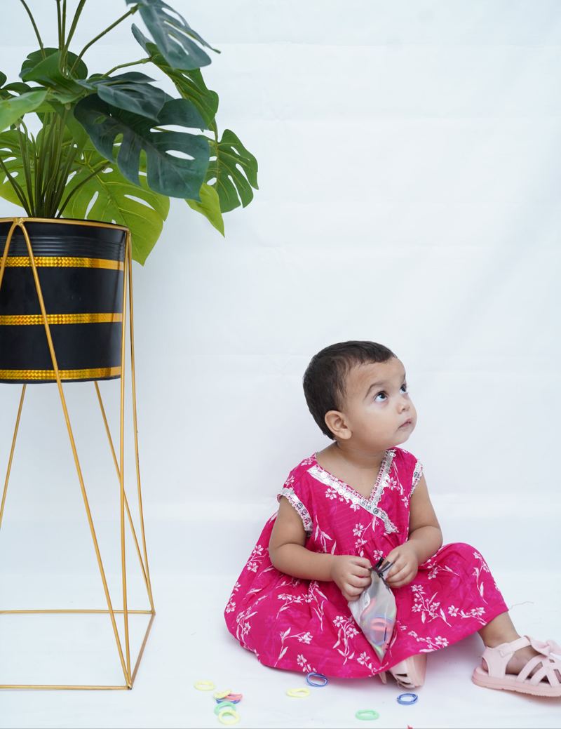 Girls Barbie Vibes Frock Set