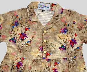 Girls Cotton Digital Print Suit 2pc