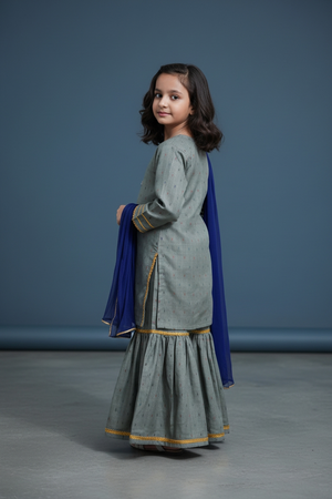 Girls Royal Luxe Gharara Set 3pc