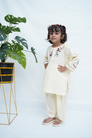 Girls Hand Embrioded Co-ord  Set