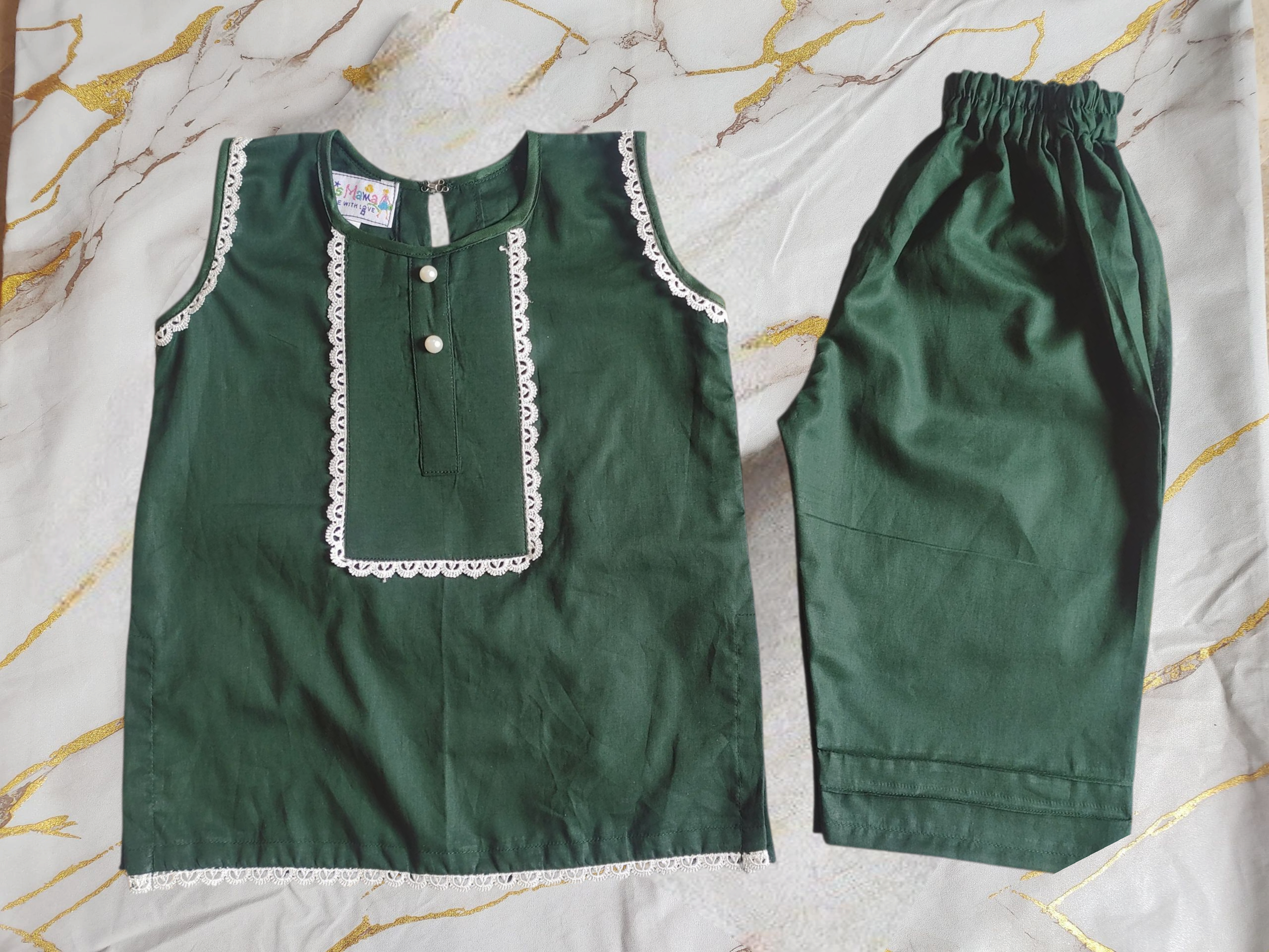 Girls Azadi Green 2pc Set