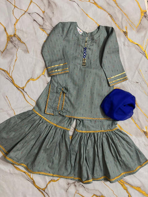 Girls Royal Luxe Gharara Set 3pc