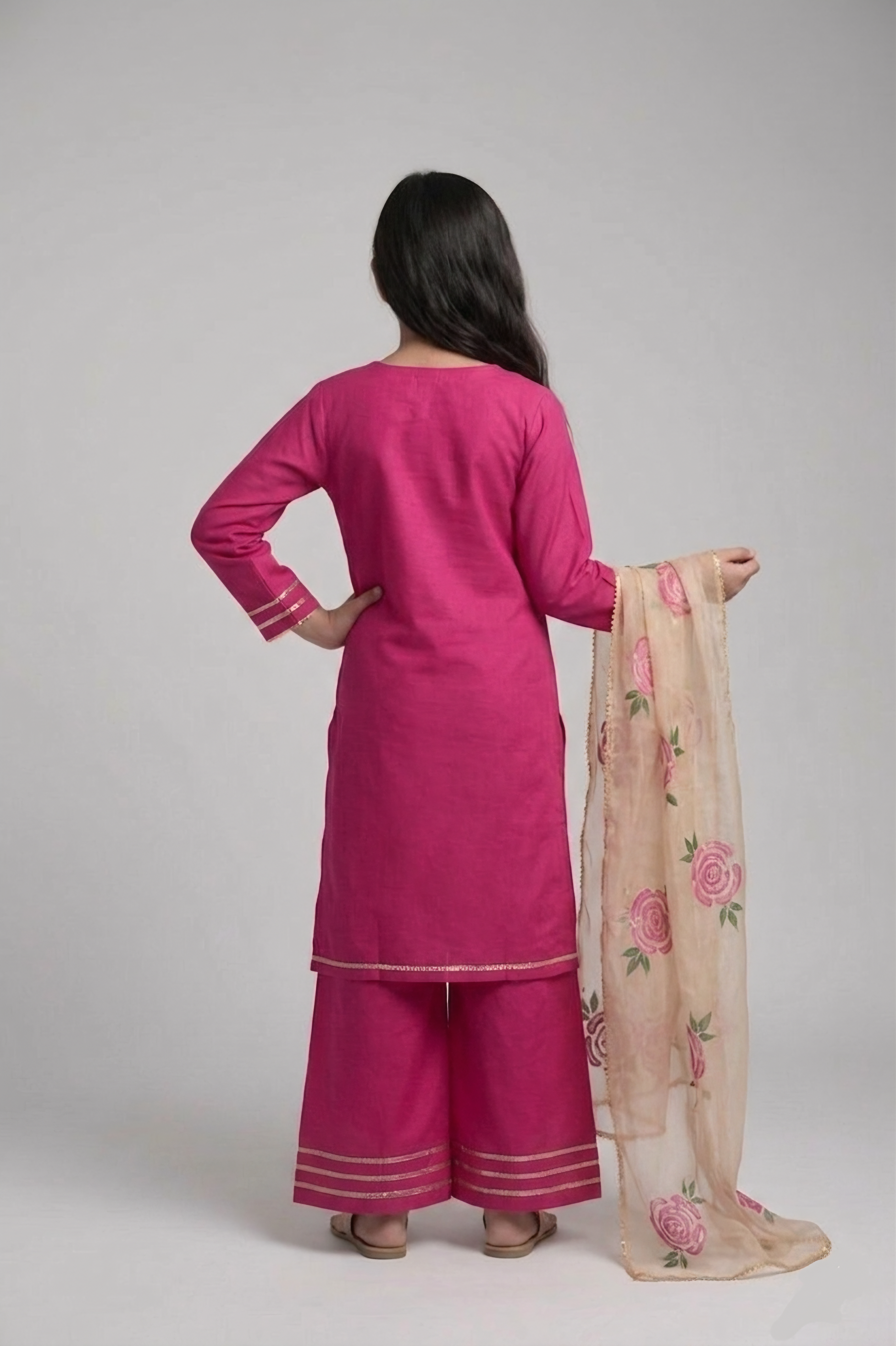 Girls Fuchsia Luxe Set - 3pc