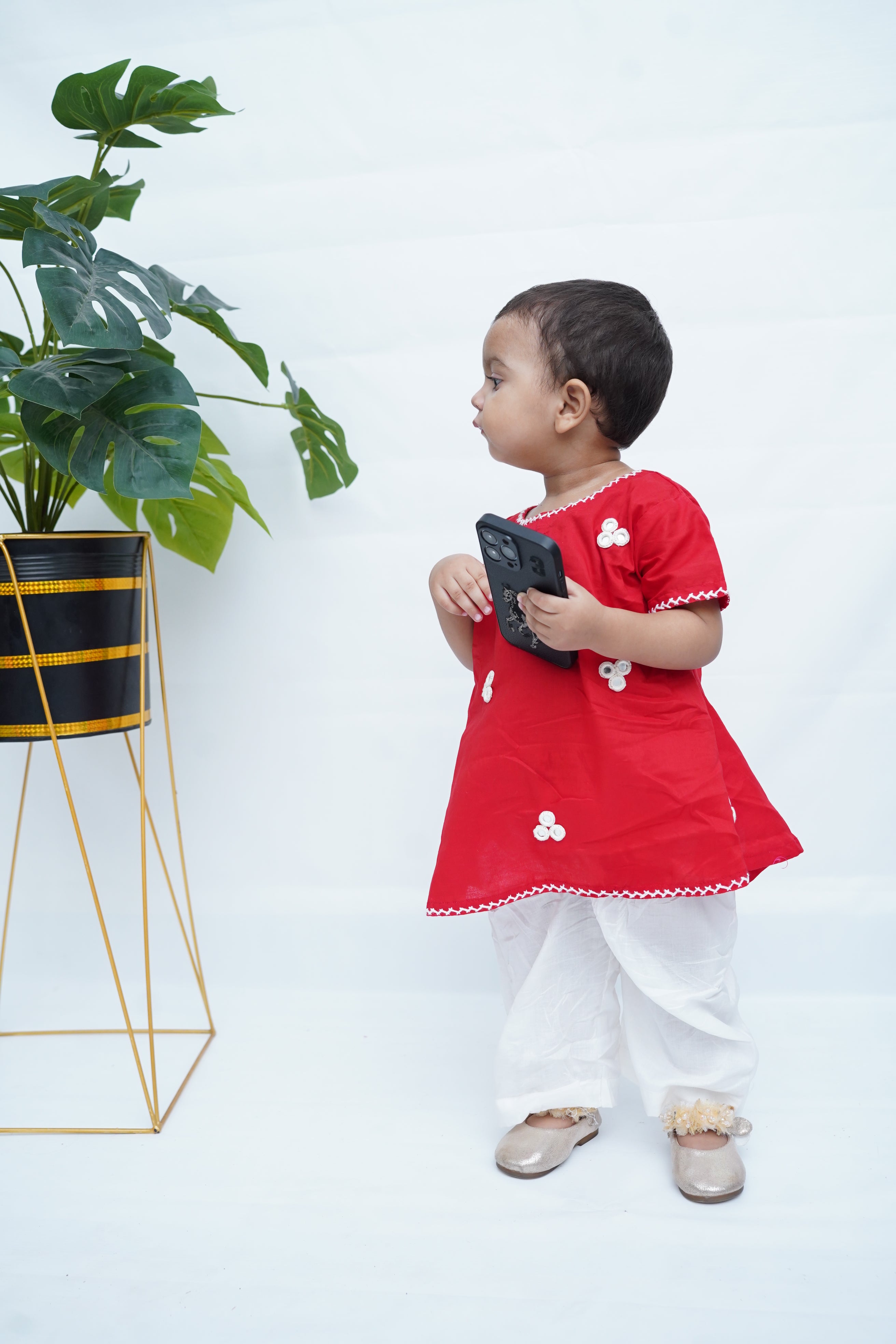 Girls Hand Embrioded Co-ord  Set