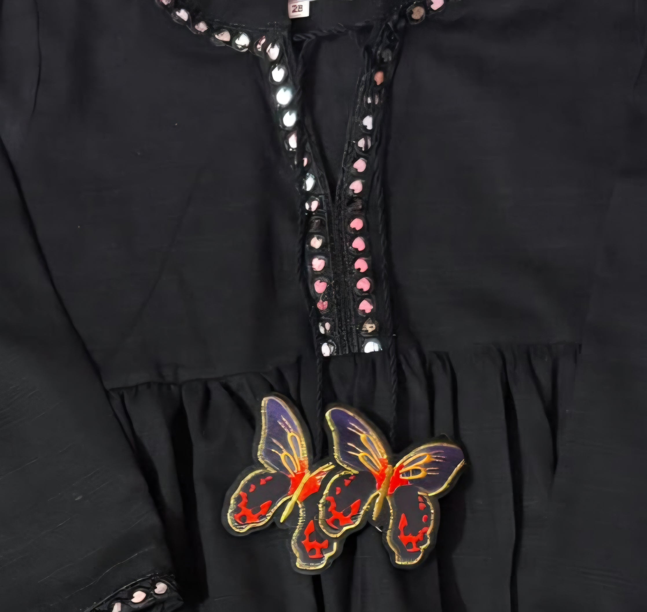 Girls Butterfly Charm Khaddar Co-ord Set