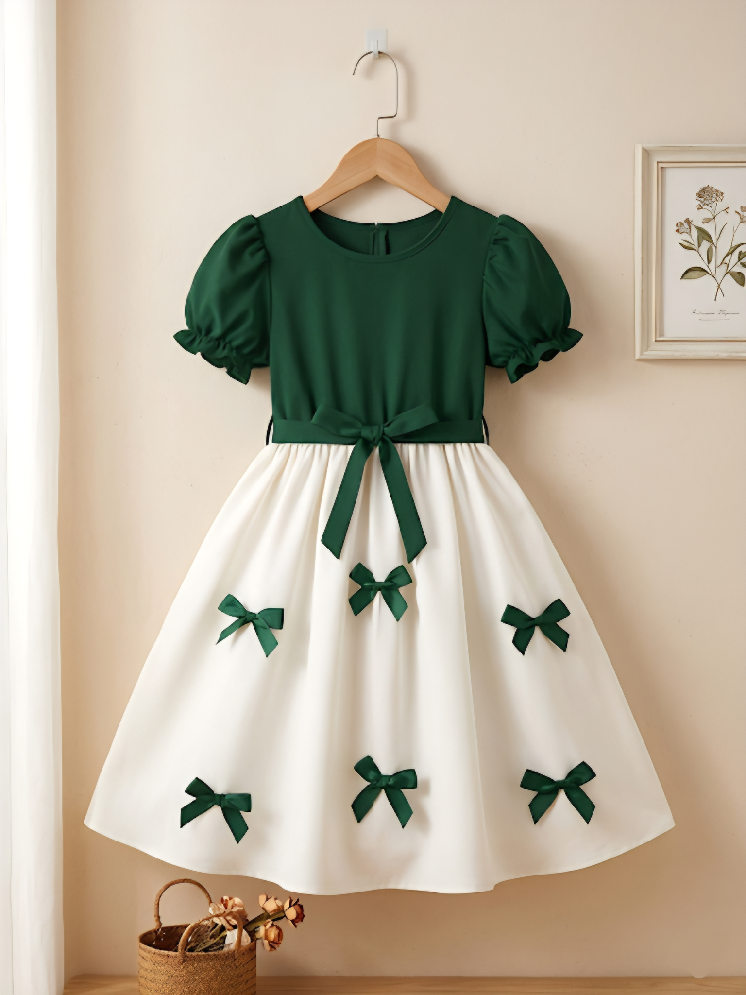 Girls Bow Azadi Frock