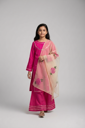 Girls Fuchsia Luxe Set - 3pc