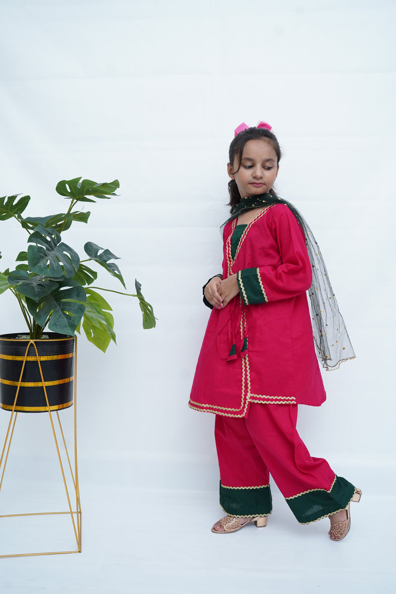 Girls Pink Meadow Luxe Set (3pc)