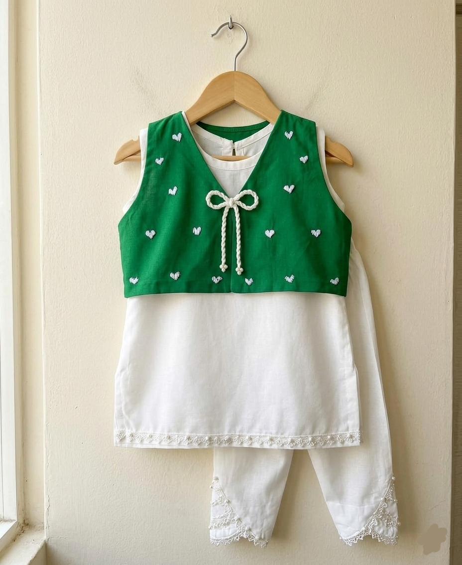 Girls Azadi Suit - 2pc