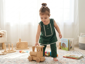 Girls Azadi Green 2pc Set