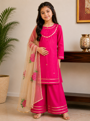 Girls Fuchsia Luxe Set - 3pc
