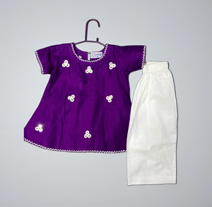 Girls Hand Embrioded Co-ord  Set