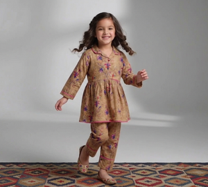 Girls Digital Print Lawn Suit 2pc