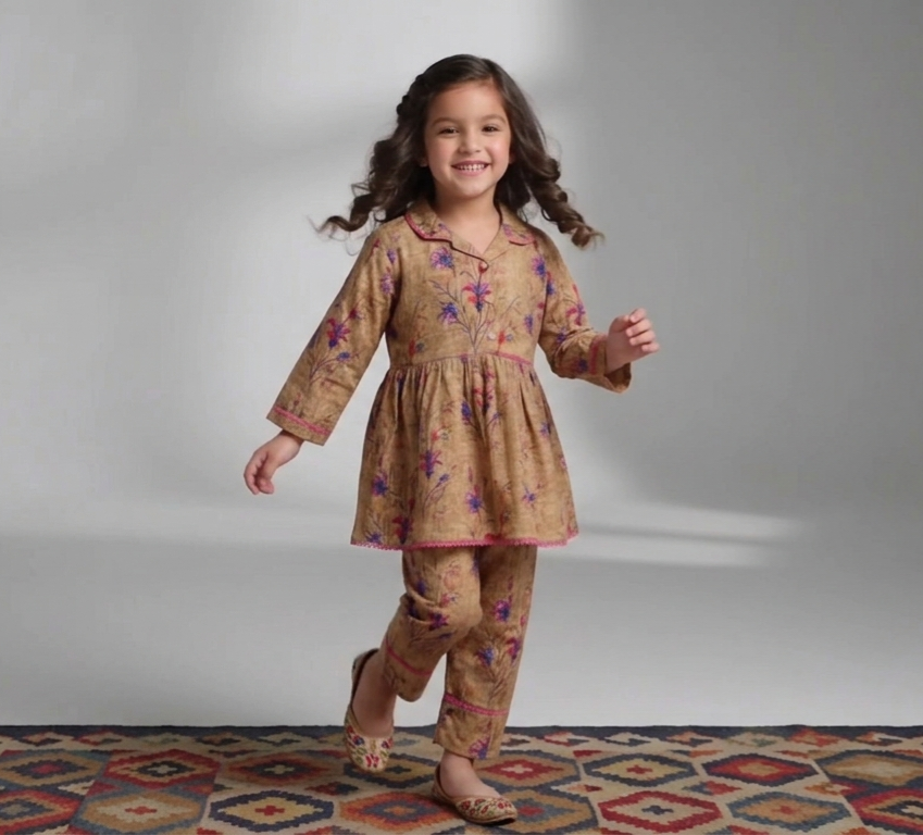 Girls Digital Print Lawn Suit 2pc