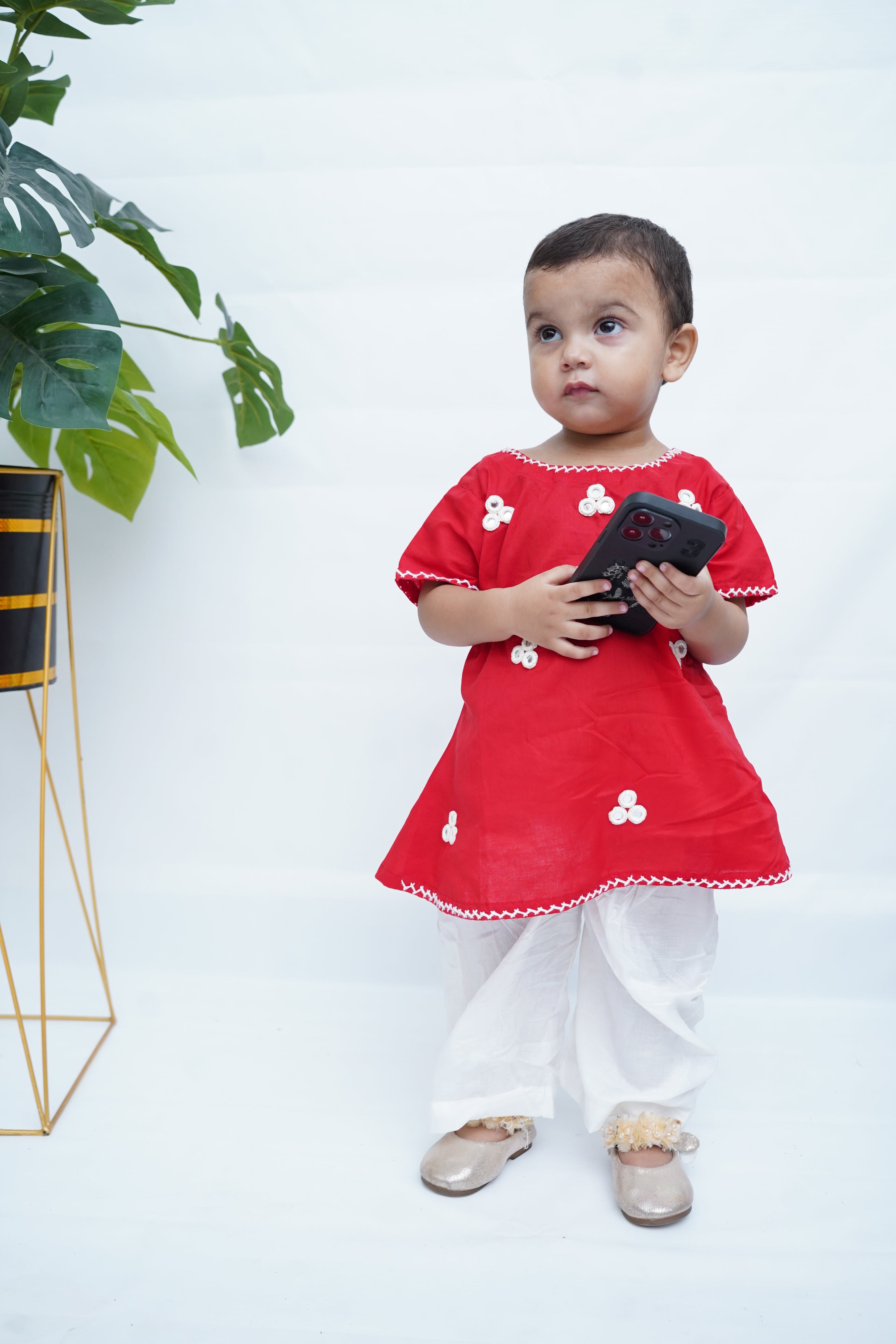 Girls Hand Embrioded Co-ord  Set
