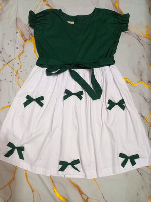Girls Bow Azadi Frock
