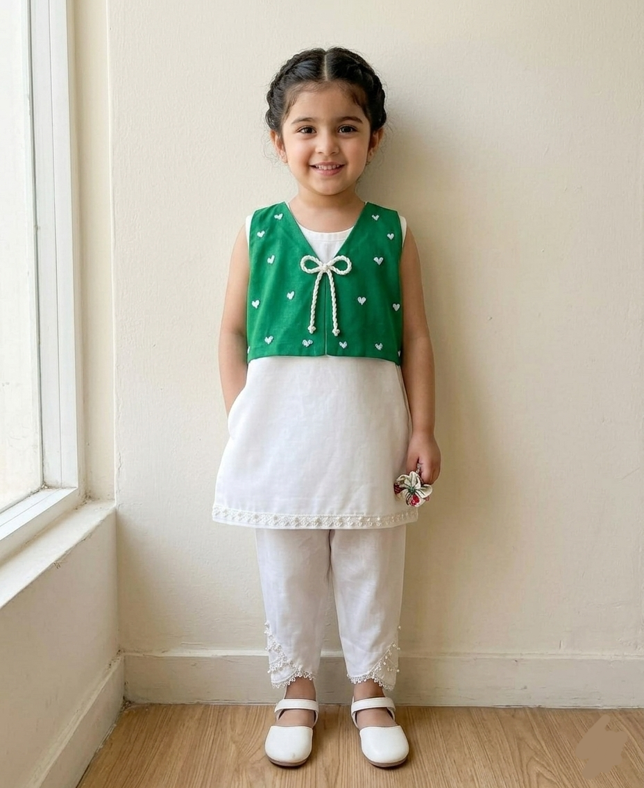 Girls Azadi Suit - 2pc