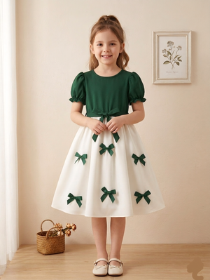 Girls Bow Azadi Frock