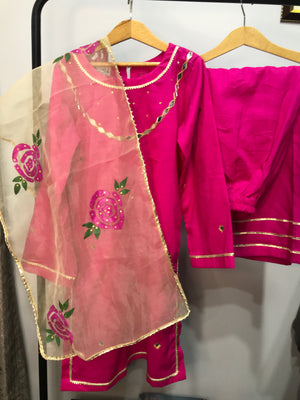 Girls Fuchsia Luxe Set - 3pc