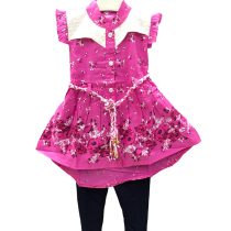 girls-2pc-frock-suit-pink